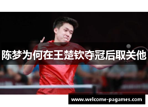 陈梦为何在王楚钦夺冠后取关他